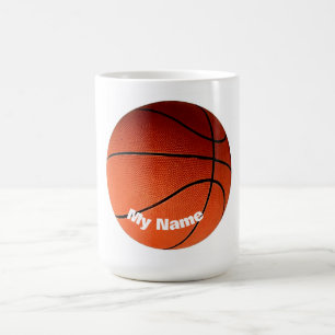 Basketball Your Name Custom Coffee Mug