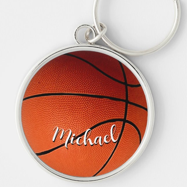 Basketball Your Name Custom Key Ring (Front)