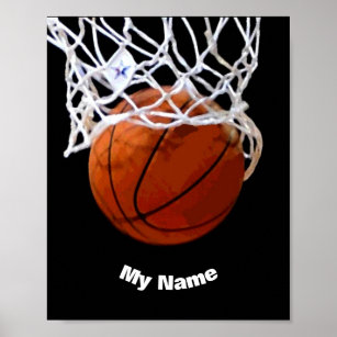 Basketball Your Name Custom Poster
