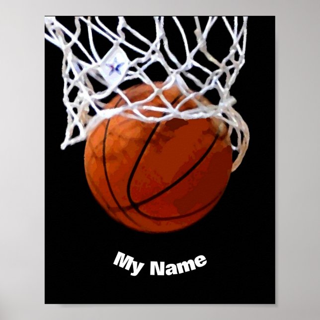 Basketball Your Name Custom Poster (Front)