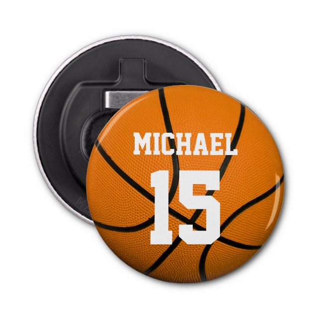 Basketball Your Name Customisable Bottle Opener (Front)