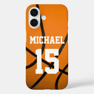 Basketball Your Name Customisable iPhone 16 Case