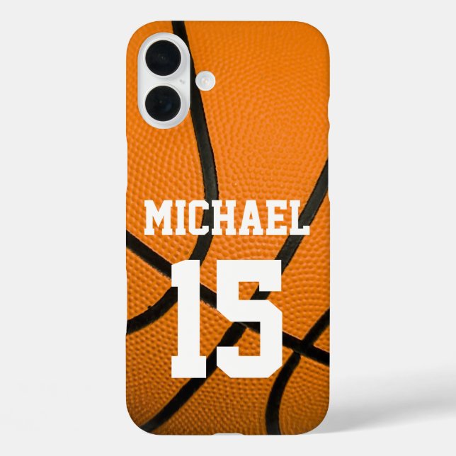 Basketball Your Name Customisable Case-Mate iPhone Case (Back)