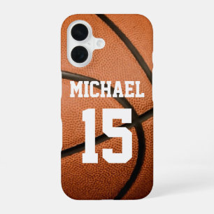 Basketball Your Name Customisable iPhone 16 Case