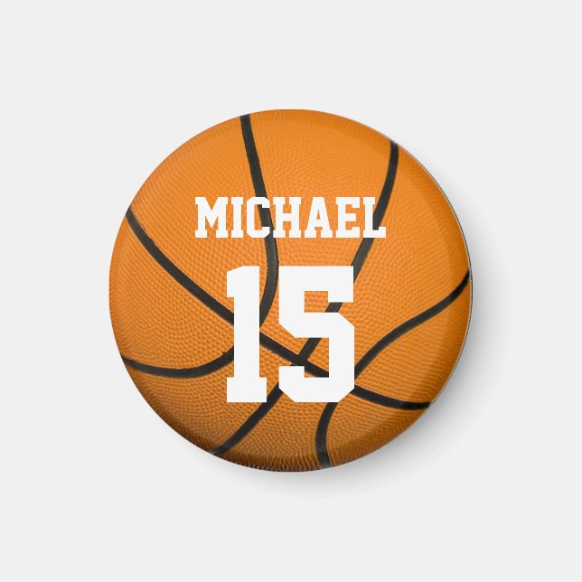 Basketball Your Name Customisable Magnet (Front)