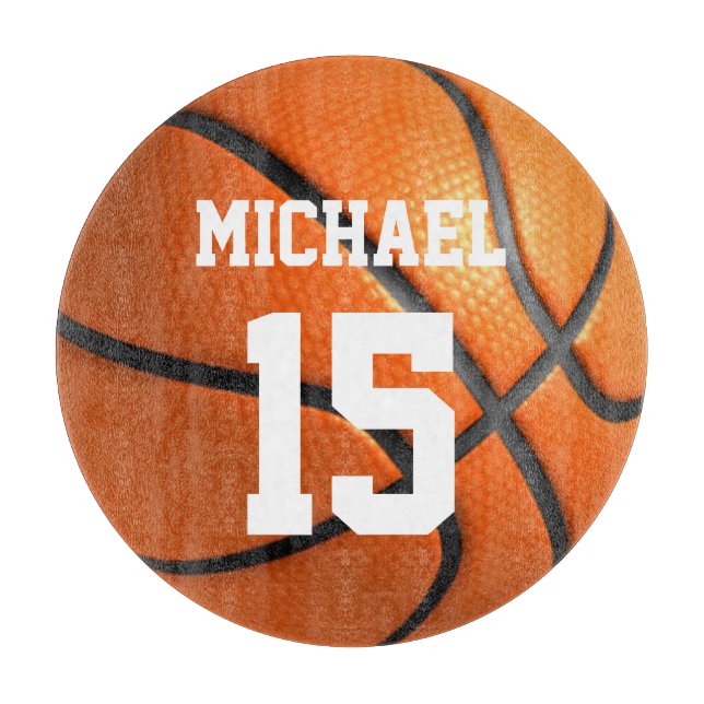 Basketball Your Name Cutting Board (Front)