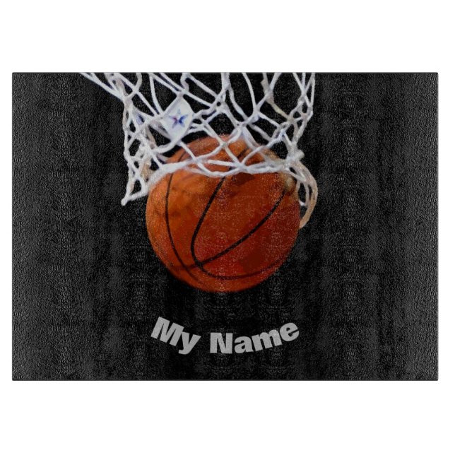 Basketball Your Name Cutting Board (Front)