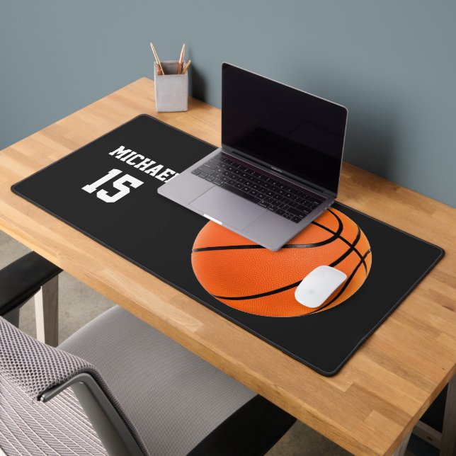 Basketball Your Name Desk Mat (Office 2)