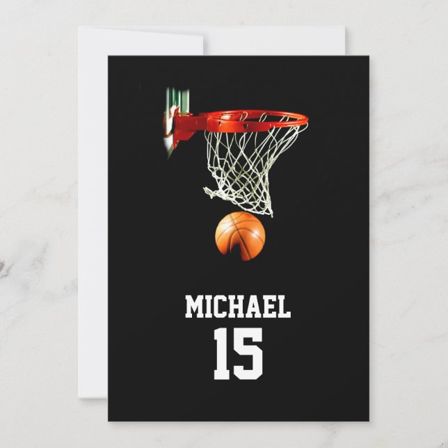 Basketball Your Name Holiday Card (Front)