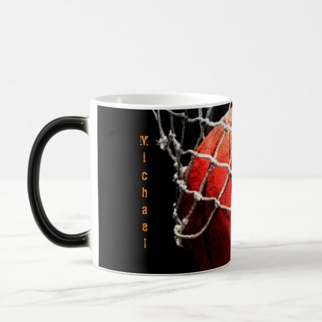 Basketball Your Name Magic Mug (Left)