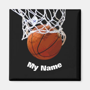 Basketball Your Name Magnet