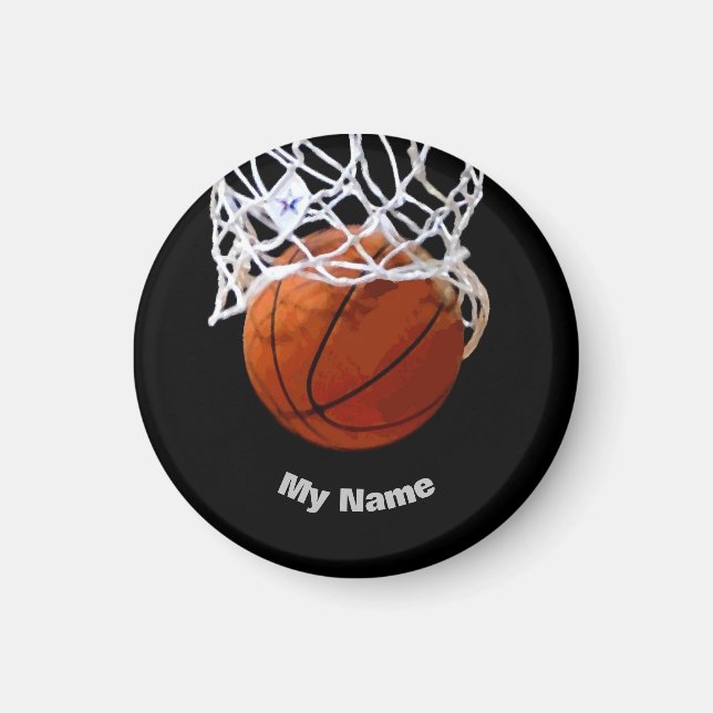 Basketball Your Name Magnet (Front)