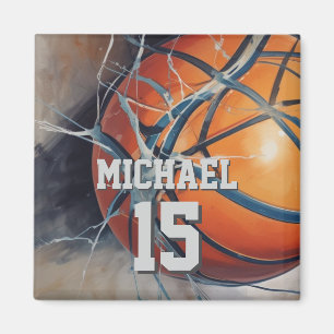 Basketball Your Name Magnet