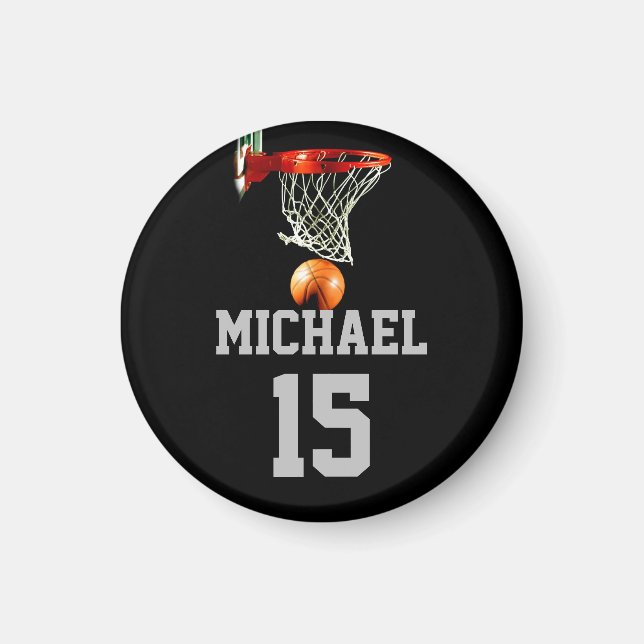 Basketball Your Name Magnet (Front)