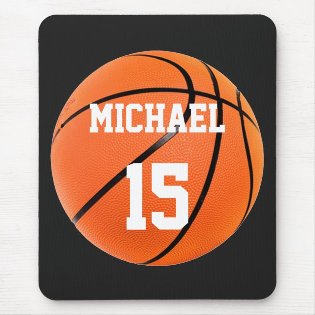 Basketball Your Name Mouse Mat (Front)