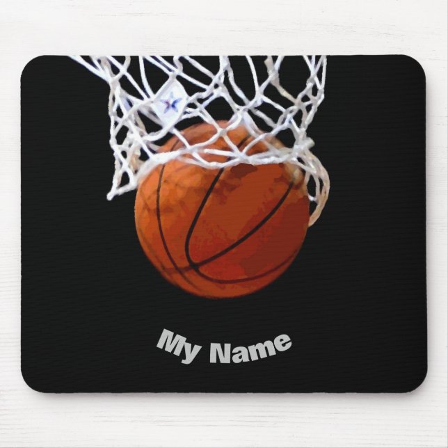 Basketball Your Name Mouse Mat (Front)