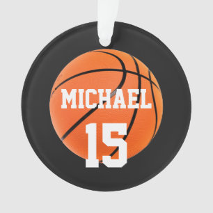 Basketball Your Name Ornament