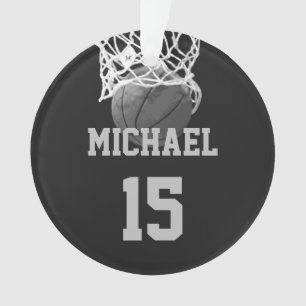 Basketball Your Name Ornament