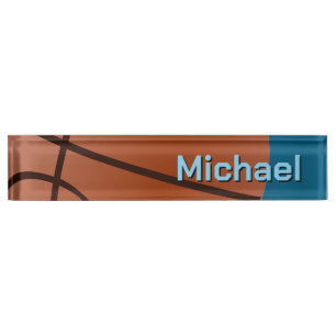 Basketball Your Name Personal Information Nameplate