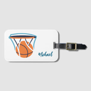 Basketball Your Name Personal  Luggage Tag