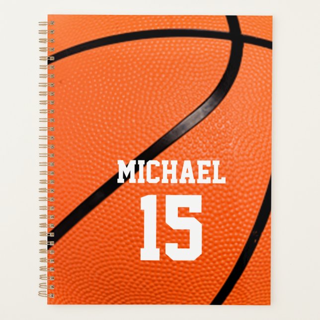 Basketball Your Name Planner (Front)