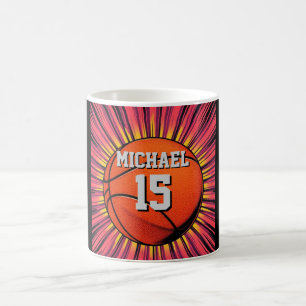 Basketball Your Name Pop Art Coffee Mug