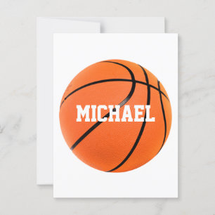 Basketball Your Name Postcard