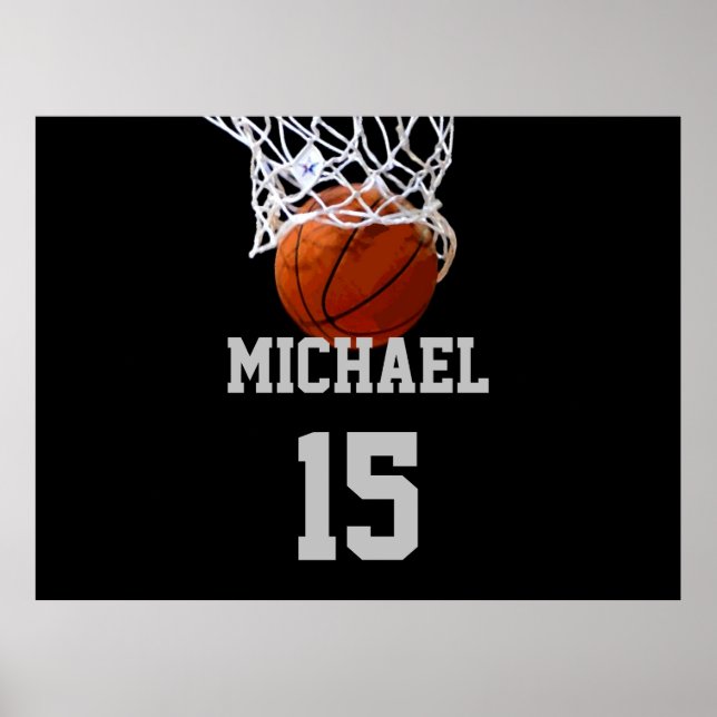Basketball Your Name Poster (Front)