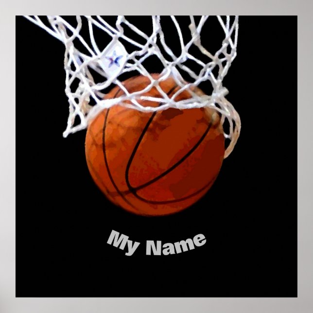 Basketball Your Name Poster (Front)