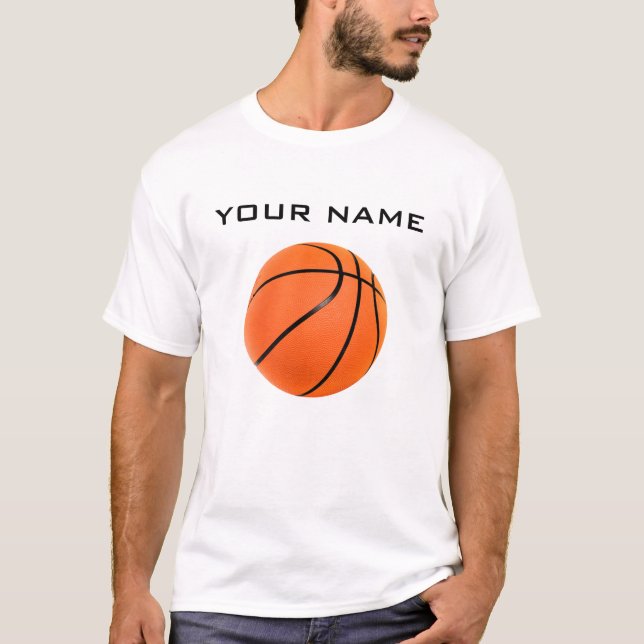 Basketball Your Name T-Shirt (Front)