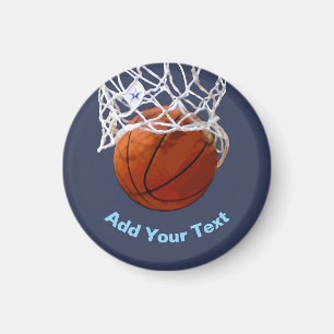 Basketball Your Name Text Message Slogan Custom Magnet