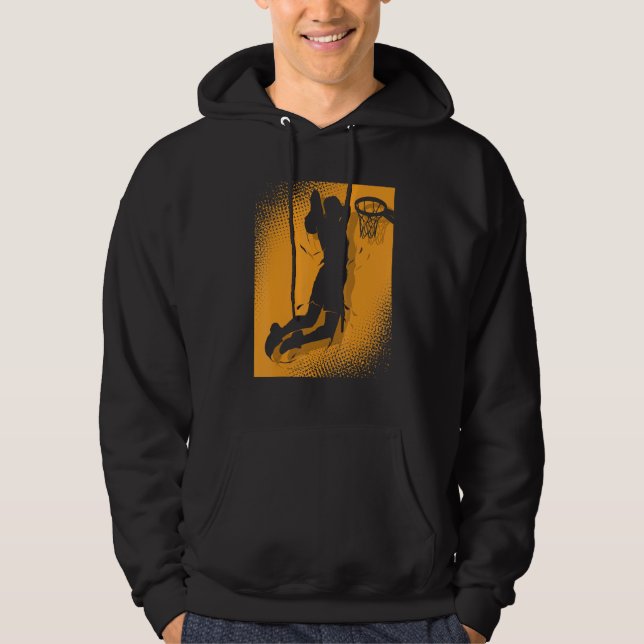 Basketballer Basketball Hoop Dunking Basketball Ho Hoodie (Front)