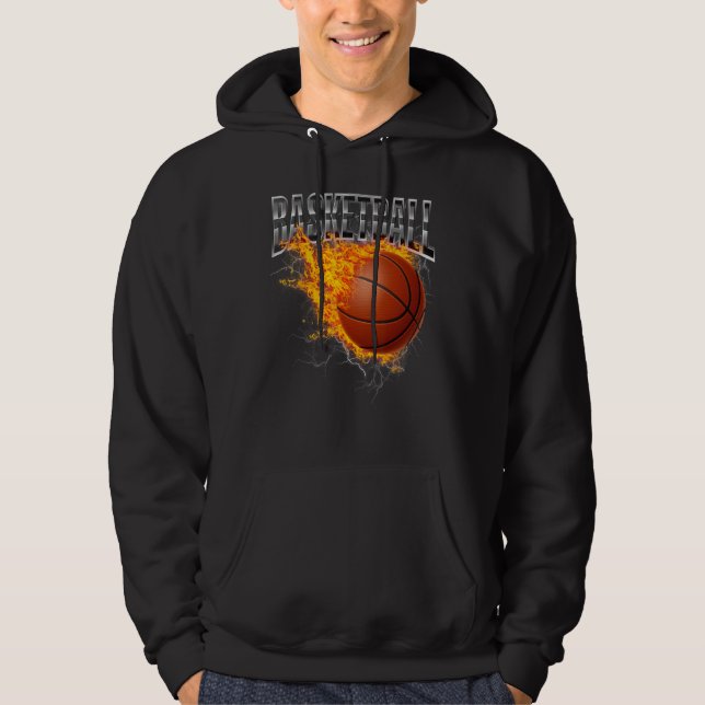 Basketballer Basketball Hoop Dunking Basketball Ho Hoodie (Front)
