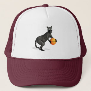 Basketballer Racoon Trucker Hat