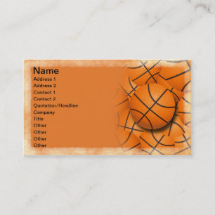 Basketballs Collage Business Card