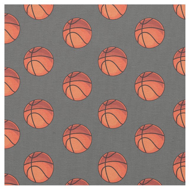 Basketballs on Dark Grey Fabric (Close Up)