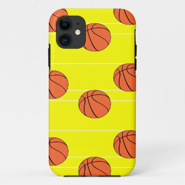 Basketballs pattern on Case-Mate iPhone case (Back)