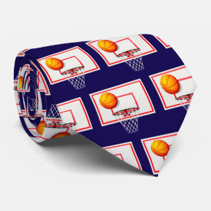 Basketballs Pattern Sport Gifts Tie