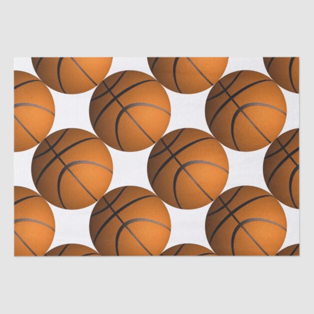 Basketballs Tissue Paper (Front)
