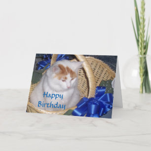 BASKETFUL OF PURRRRFECT BIRTHDAY WISHES CARD