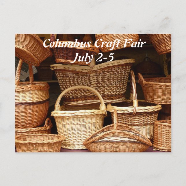 Baskets on Display Postcard (Front)