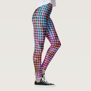 Baskets style on tones of dark pink, lilac, purple leggings
