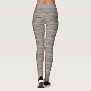Basketweave Patchwork Knit by Shirley Taylor Leggings