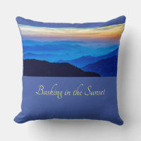 Basking in the Sunset Cornflower Blue Background