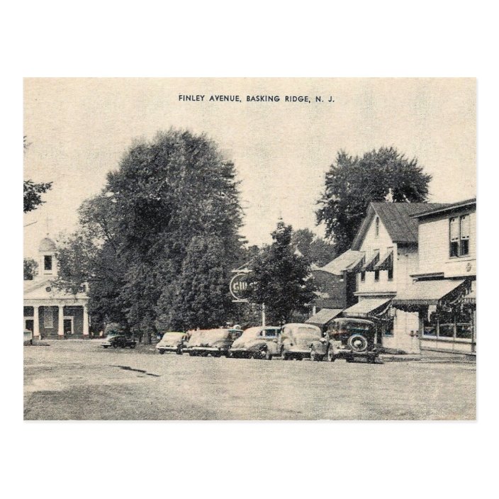 Basking Ridge, New Jersey, Street Scene, Vintage Postcard Zazzle.co.uk