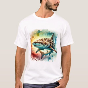 Basking Shark 080824AREF109 - Watercolor T-Shirt