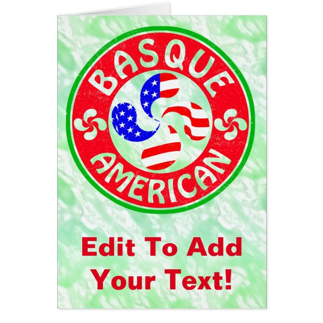 Basque American Euskara Lauburu Cross (Front)