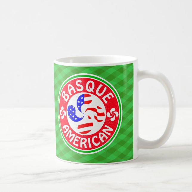 Basque American Euskara Lauburu Cross Coffee Mug (Right)