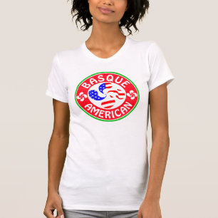 Basque American Euskara Lauburu Cross T-Shirt