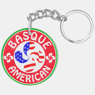 Basque American Euskara Lauburu   Key Ring